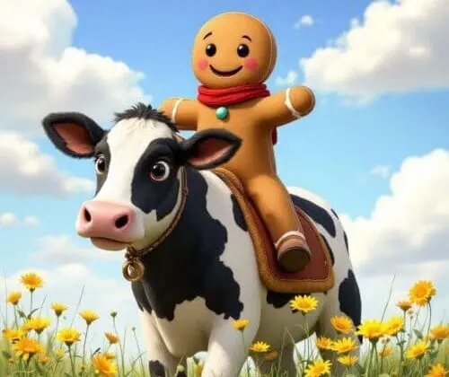 Piernikowy ludzik na krowie - czyli jak to wygląda, gdy coś się popierniczy!